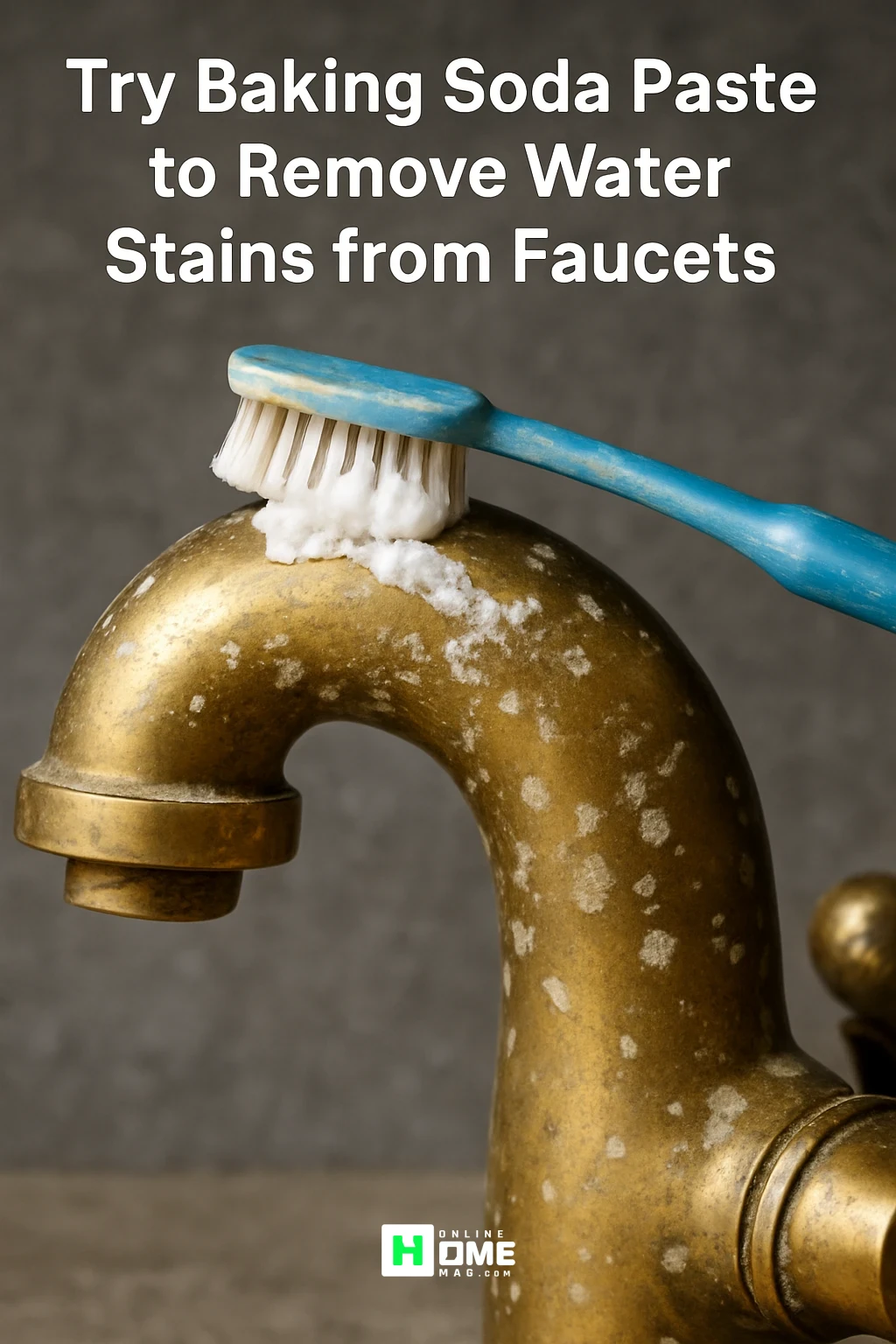 Try Baking Soda Paste to Remove Water Stains from Faucets