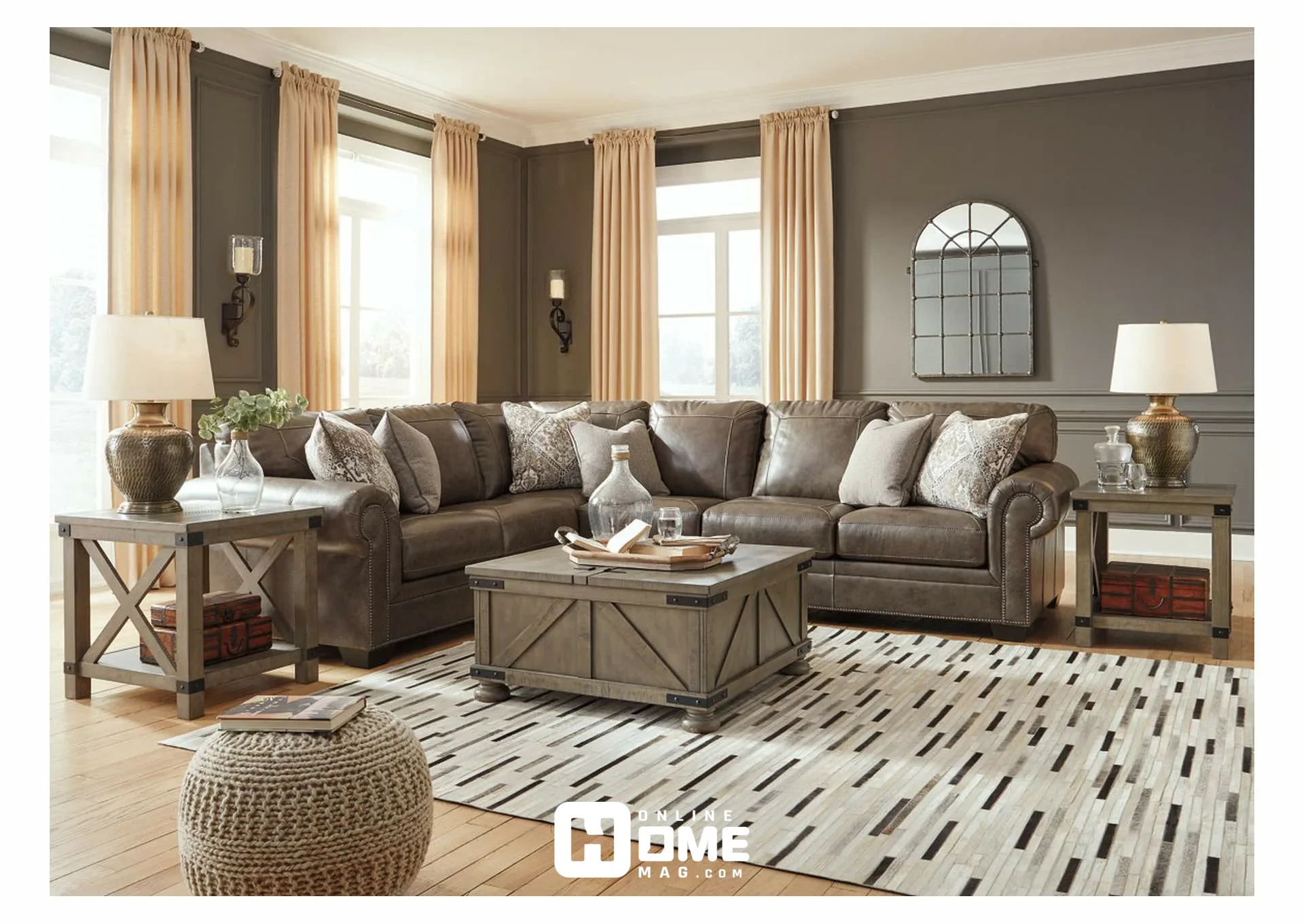 arrange sofa and loveseat in small living room