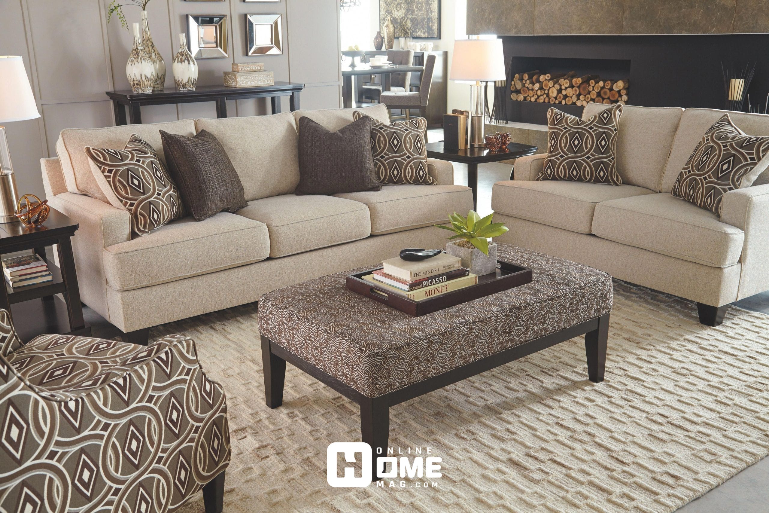 arrange sofa and loveseat in small living room