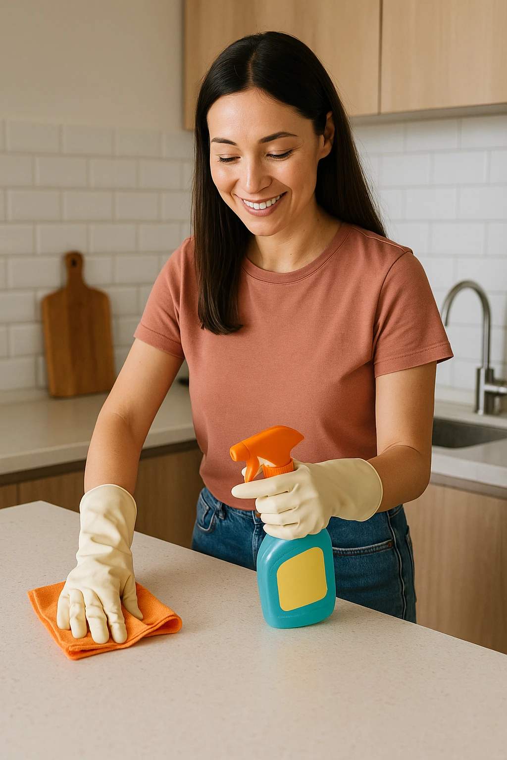 how to clean countertops