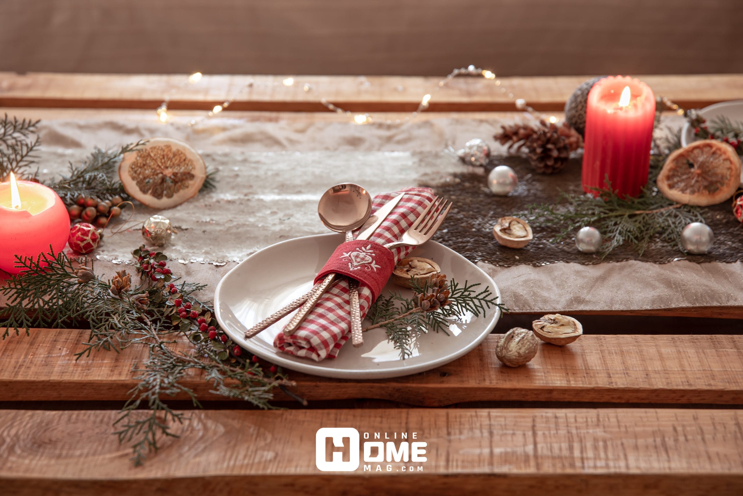 "An elegant table setting featuring a charger plate adorned with a delicate ribbon, setting the perfect tone for the meal ahead."