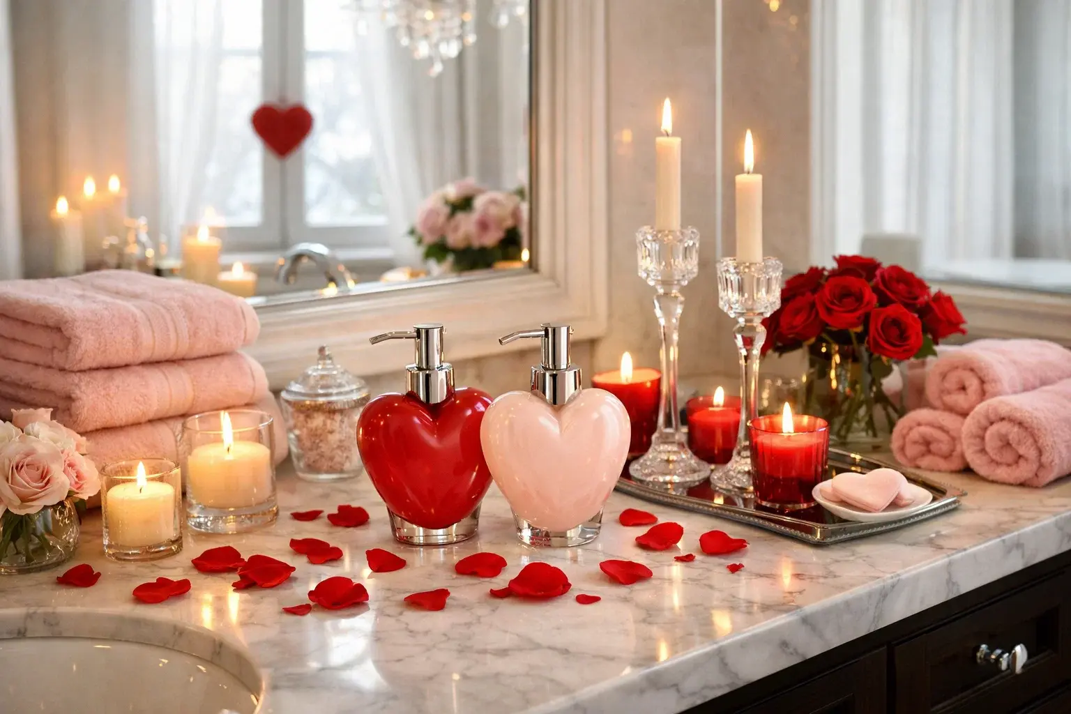valentine bathroom decor
