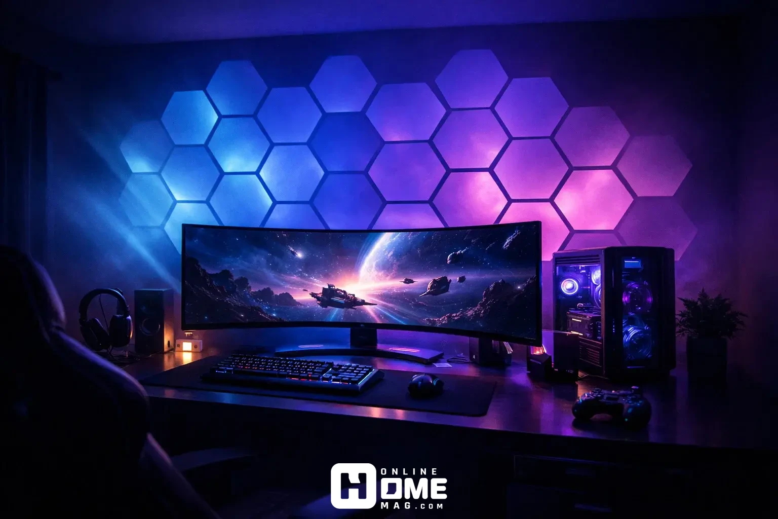 dark gaming room