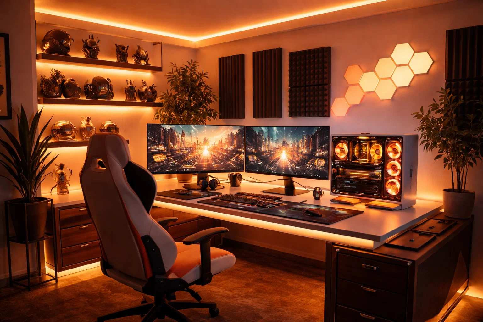 modern gaming room
