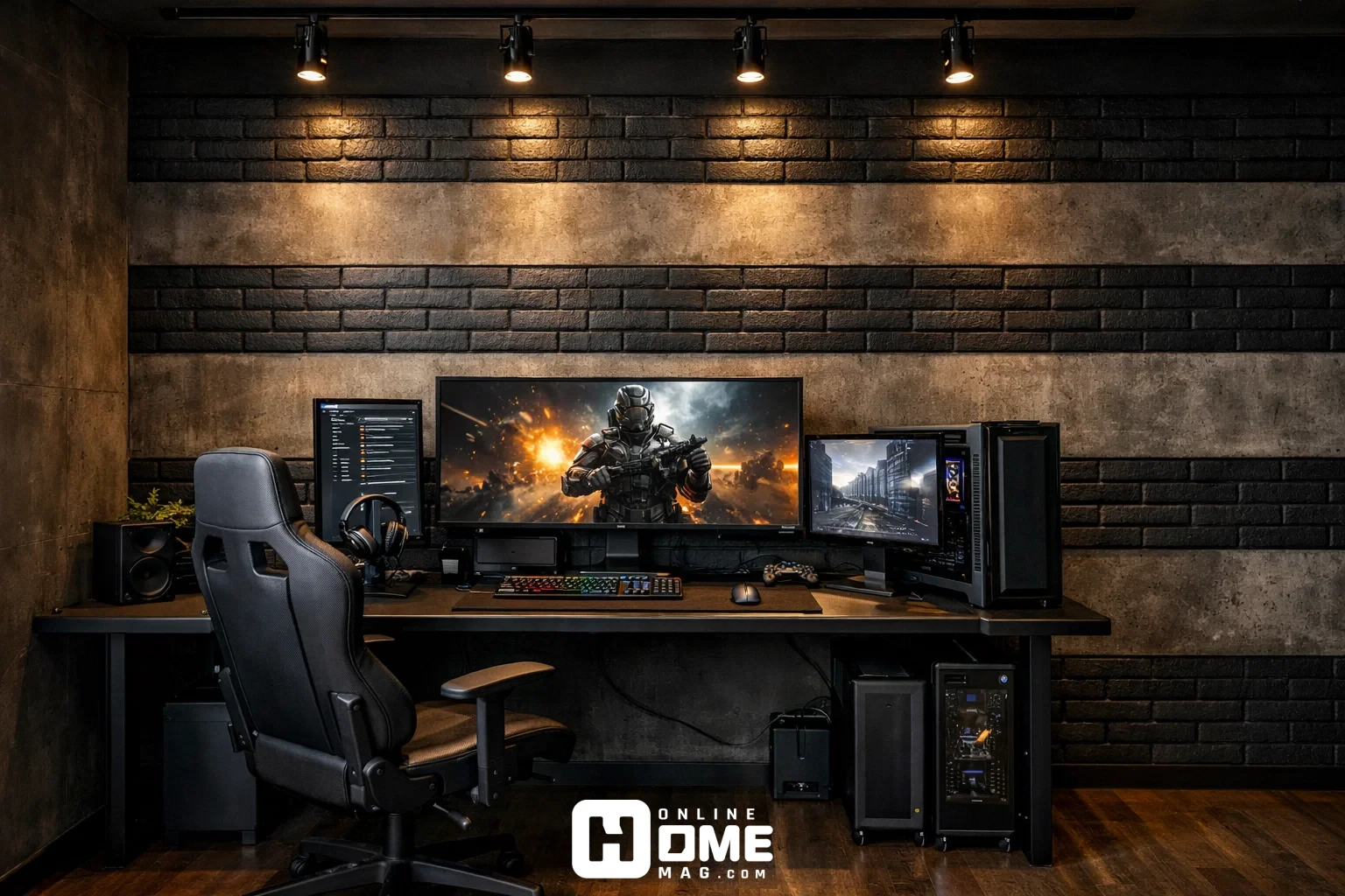 industrial gaming room