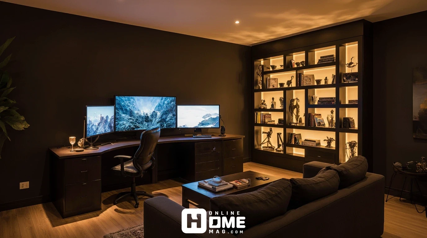 Large luxury gaming room