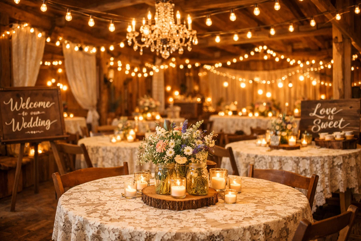 vintage wedding decor