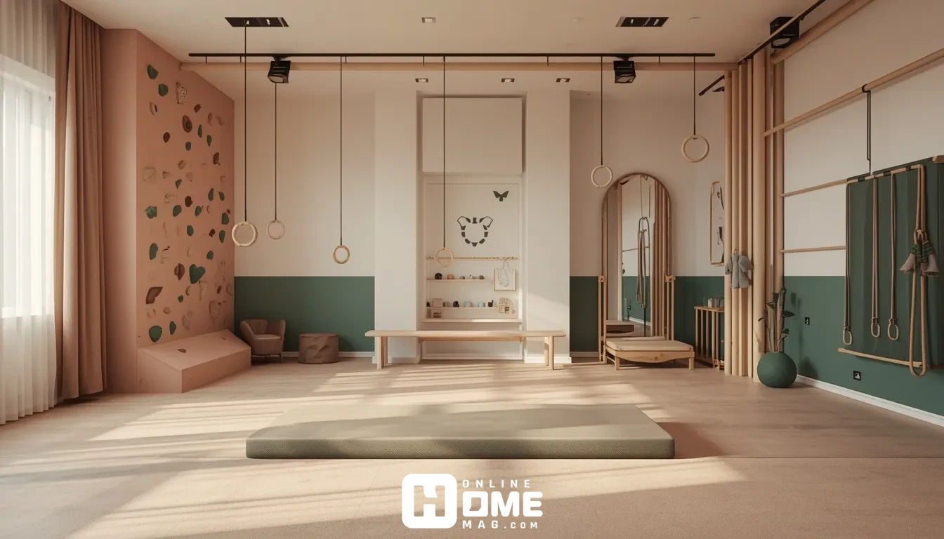 Luxury indoor girls gym for kid