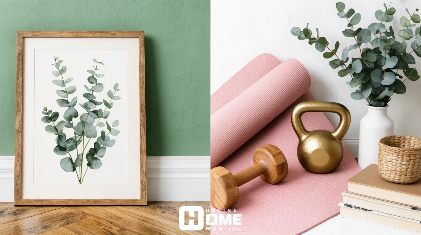 Women's home gym color palette
