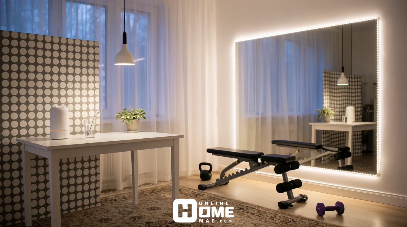 Women's home gym color palette
