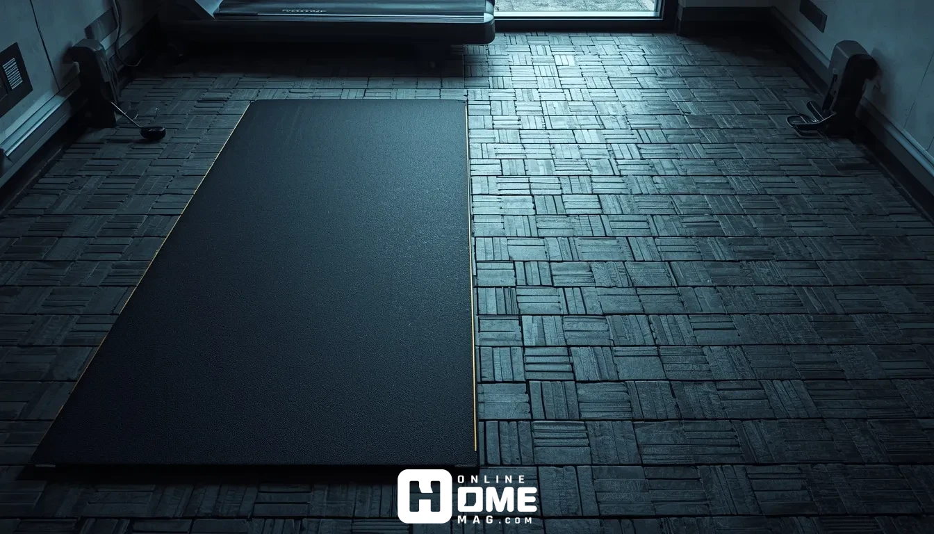 gym floor mats compared to full-coverage home gym flooring tiles