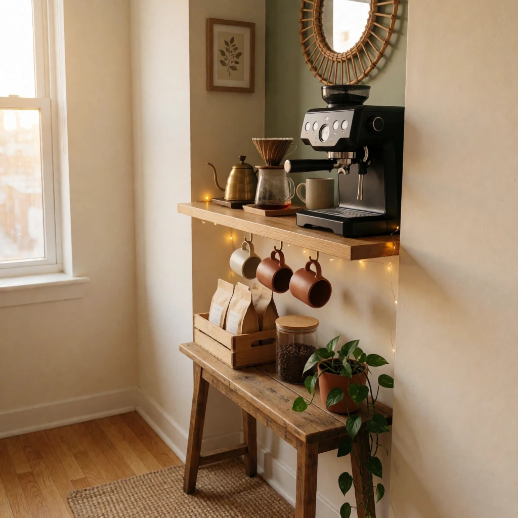 coffee bar ideas for small space